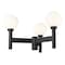Z-Lite Laurent Outdoor Post Mount Fixture, 3-Light, 30 In.W x 18 In.H, Black/Opal 597MP3-BK - alternate 4